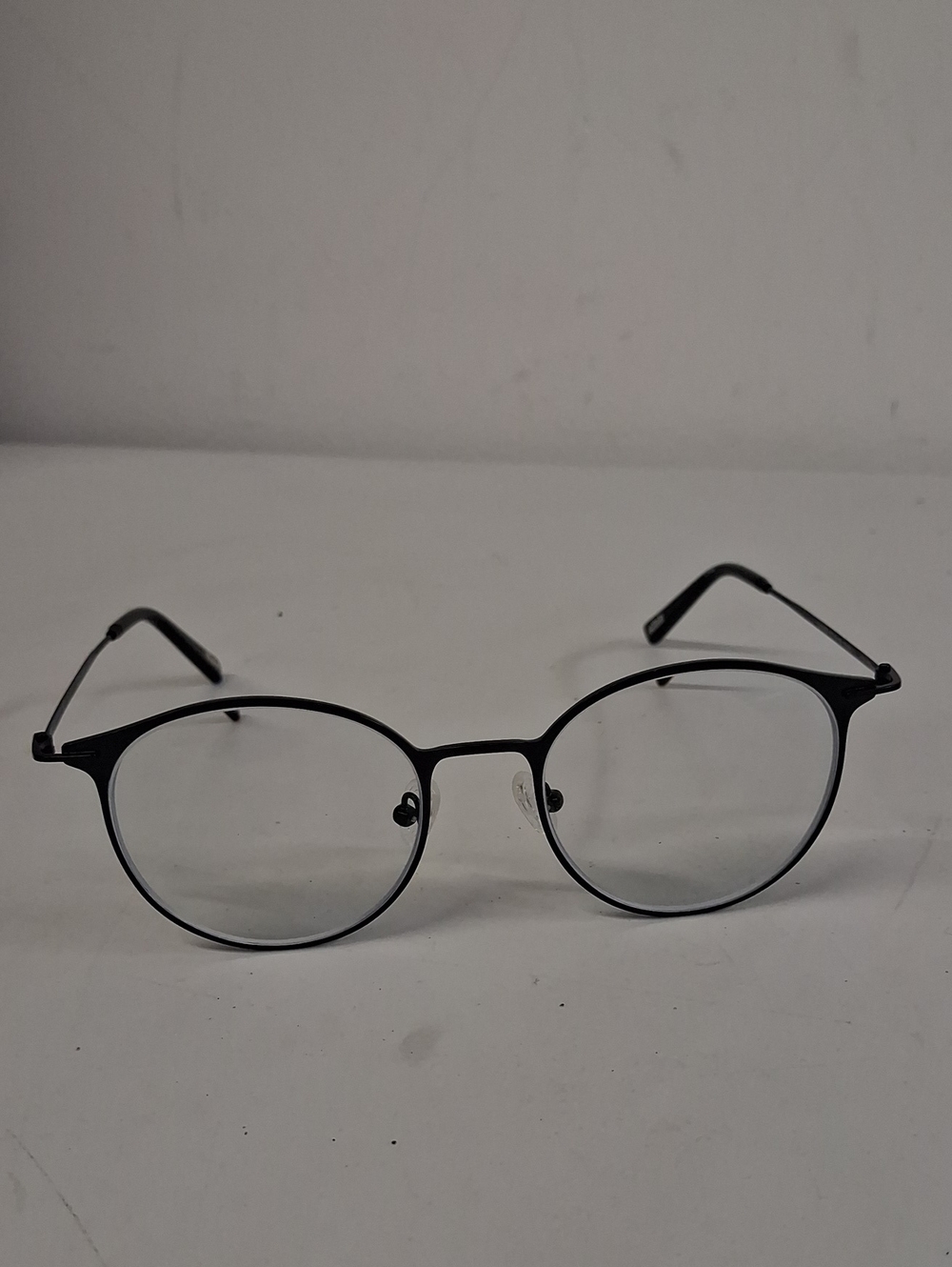 Ottoto 000078 Black Round Metal Eyeglass Frames Rxable Unisex